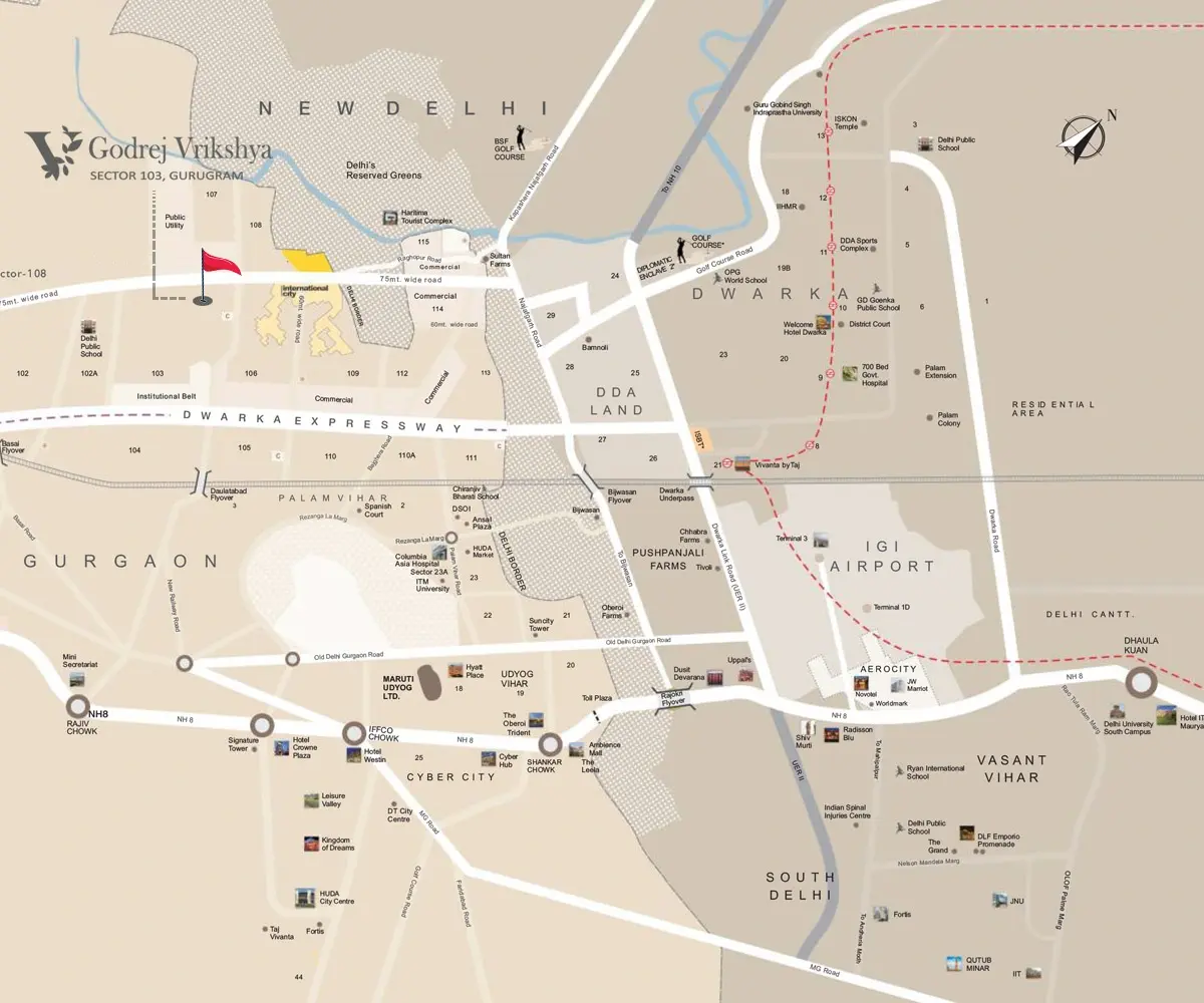 Godrej Vrikshya Location Map